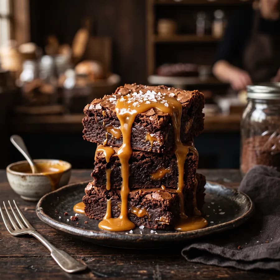 Salted Caramel Brownie